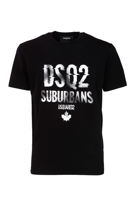 Shop DSQUARED2 Saldi T-shirt: DSQUARED2 t-shirt in cotone.
Girocollo.
Maniche corte.
Stampa lettering sul fronte.
Composizione: 100% Cotone.
Fabbricato in Portogallo.. S74GD1219 D20014-900